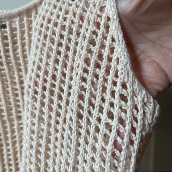 Women's Crochet Tank Sweater Cream - Future Collective with Alani Noelle - Picture 6 of 7